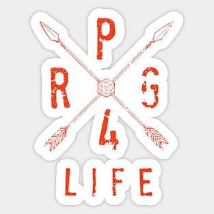 RPG 4 LIFE - orange Sticker